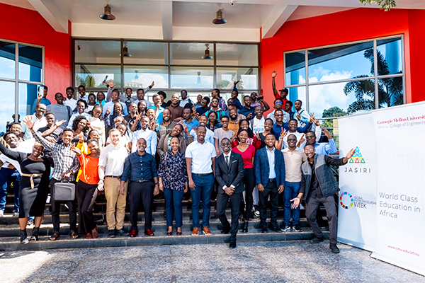 Group photo outside of CMU-Africa