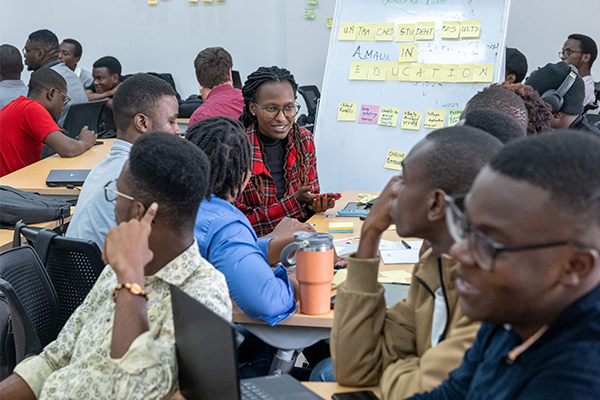 Students in a classroom