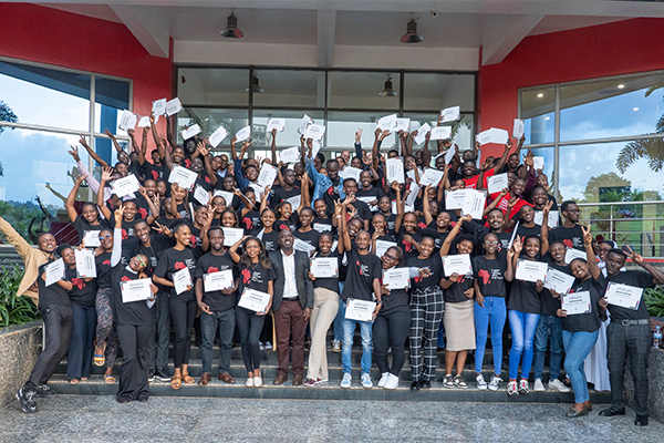 group photo outside CMU-Africa