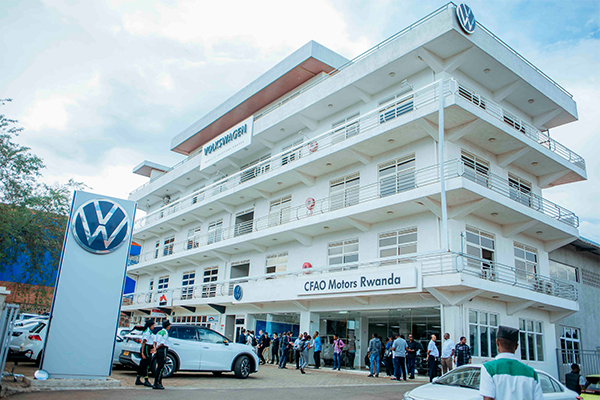 The outside of Volkswagen Mobility Solutions Rwanda