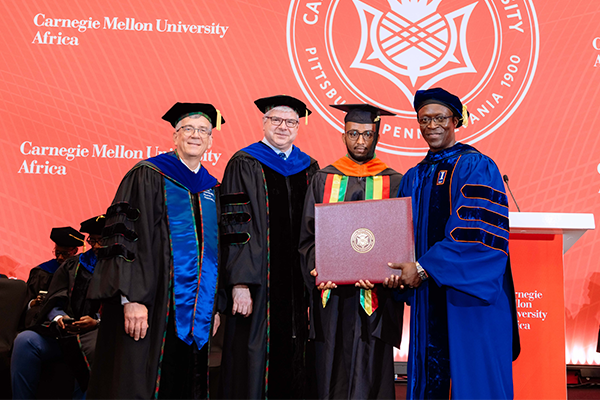 Berhanu at graduation
