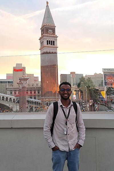 Man traveling