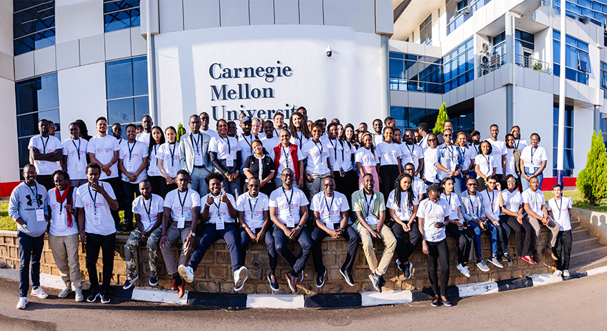 Group photo outside CMU-Africa