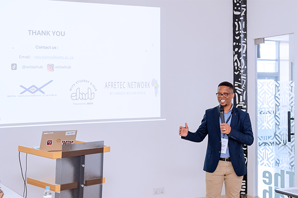 Person giving a presentation