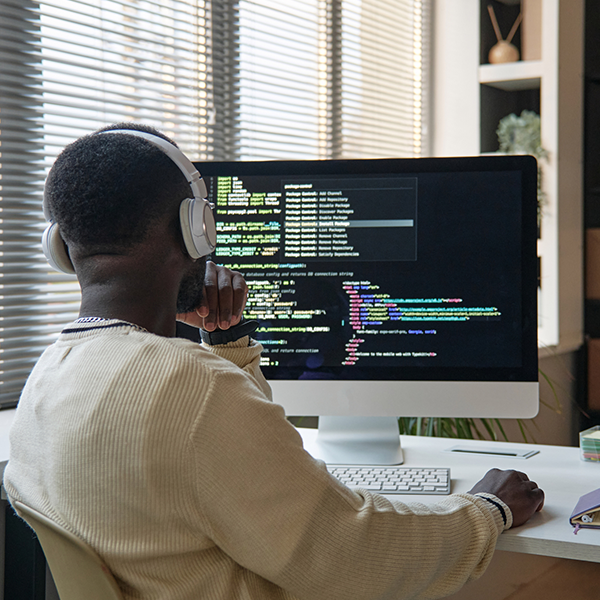 Man at computer