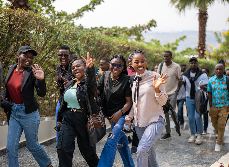 Group of women smiling